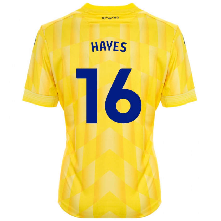 Kinder Georgia Hayes #16 Gelb Heimtrikot Trikot 2024/25 T-Shirt Schweiz