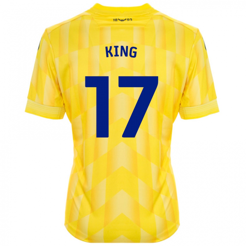 Kinder Sarah King #17 Gelb Heimtrikot Trikot 2024/25 T-Shirt Schweiz