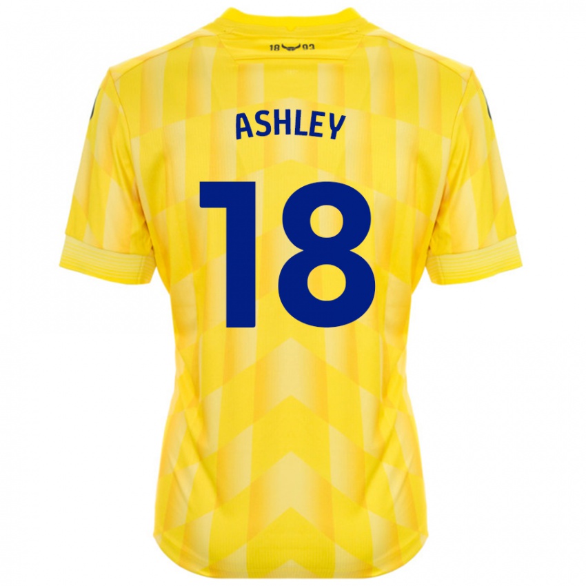 Kinder Alex Ashley #18 Gelb Heimtrikot Trikot 2024/25 T-Shirt Schweiz