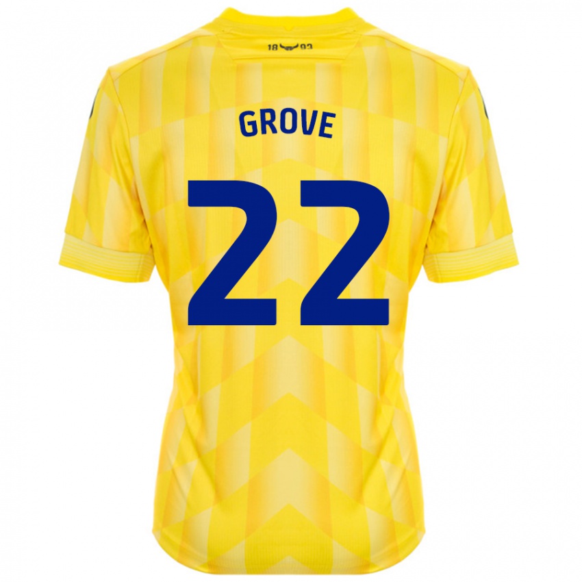 Kinder Jade Grove #22 Gelb Heimtrikot Trikot 2024/25 T-Shirt Schweiz