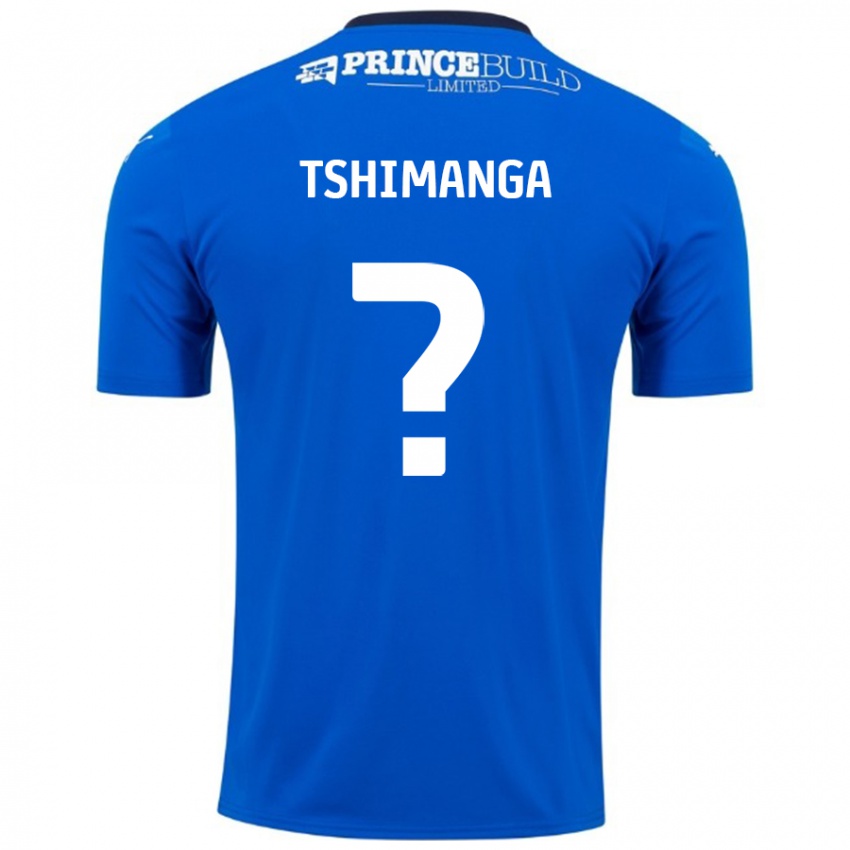 Kinder Kabongo Tshimanga #0 Blau Weiß Heimtrikot Trikot 2024/25 T-Shirt Schweiz