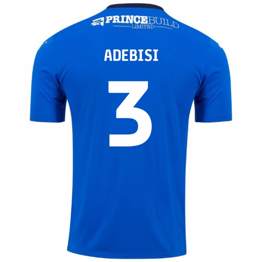 Kinder Rio Adebisi #3 Blau Weiß Heimtrikot Trikot 2024/25 T-Shirt Schweiz