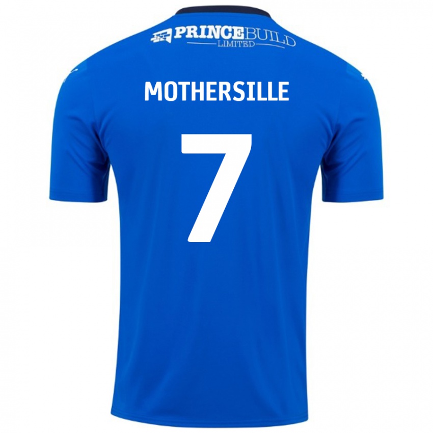 Kinder Malik Mothersille #7 Blau Weiß Heimtrikot Trikot 2024/25 T-Shirt Schweiz