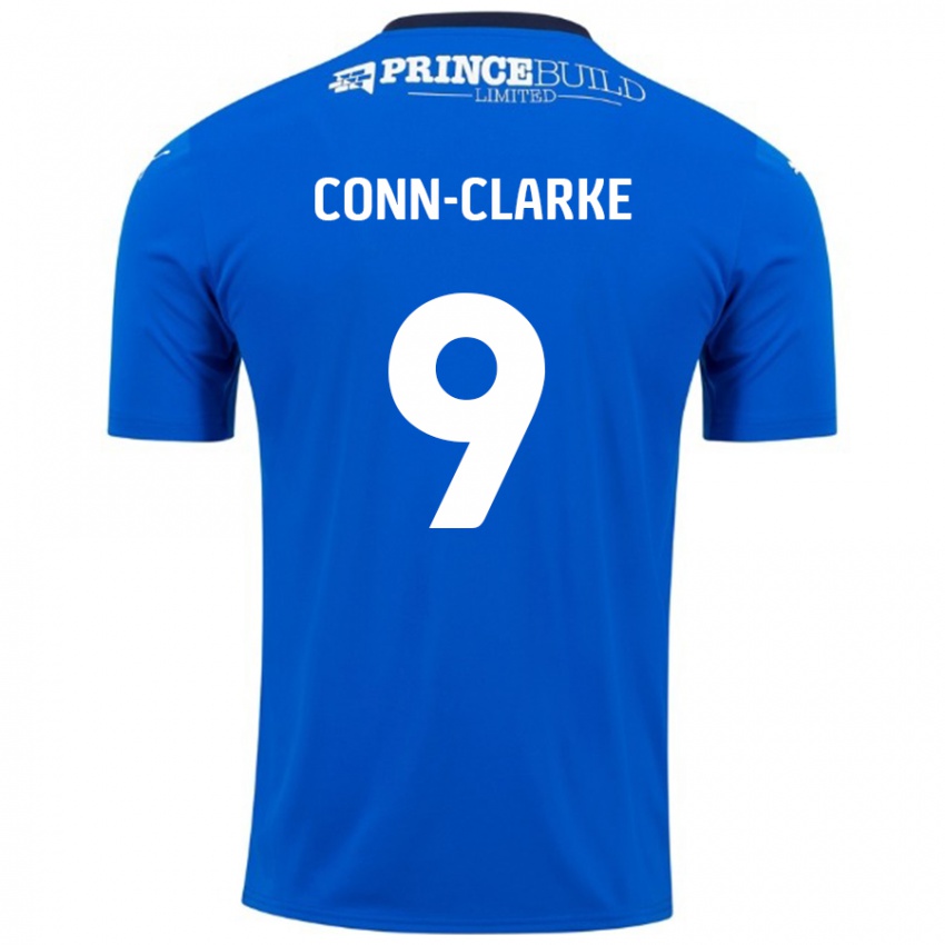 Kinder Chris Conn-Clarke #9 Blau Weiß Heimtrikot Trikot 2024/25 T-Shirt Schweiz