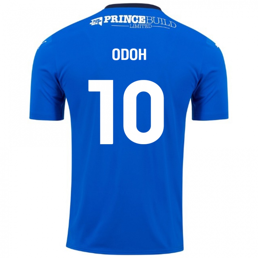 Kinder Abraham Odoh #10 Blau Weiß Heimtrikot Trikot 2024/25 T-Shirt Schweiz