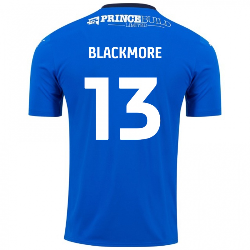 Kinder Will Blackmore #13 Blau Weiß Heimtrikot Trikot 2024/25 T-Shirt Schweiz