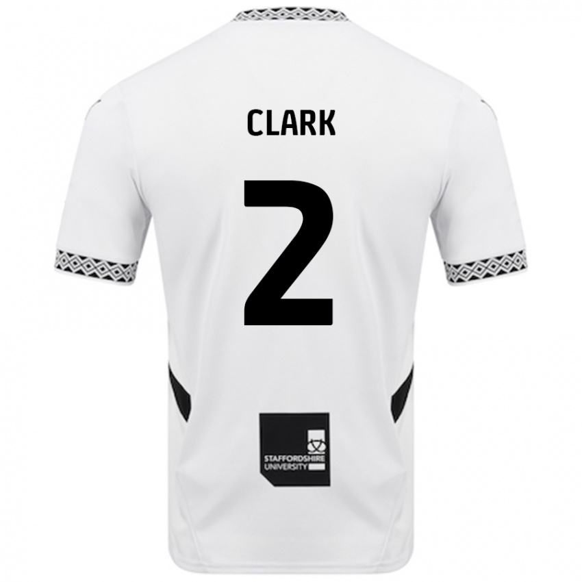 Kinder Mitch Clark #2 Weiß Heimtrikot Trikot 2024/25 T-Shirt Schweiz