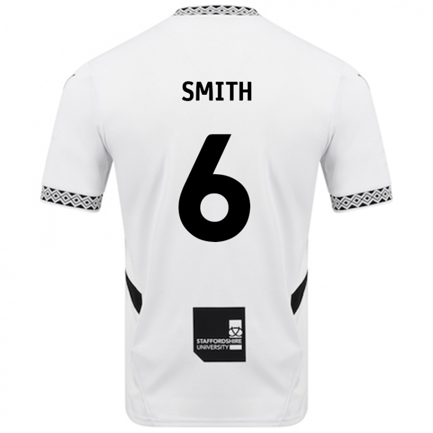 Kinder Nathan Smith #6 Weiß Heimtrikot Trikot 2024/25 T-Shirt Schweiz