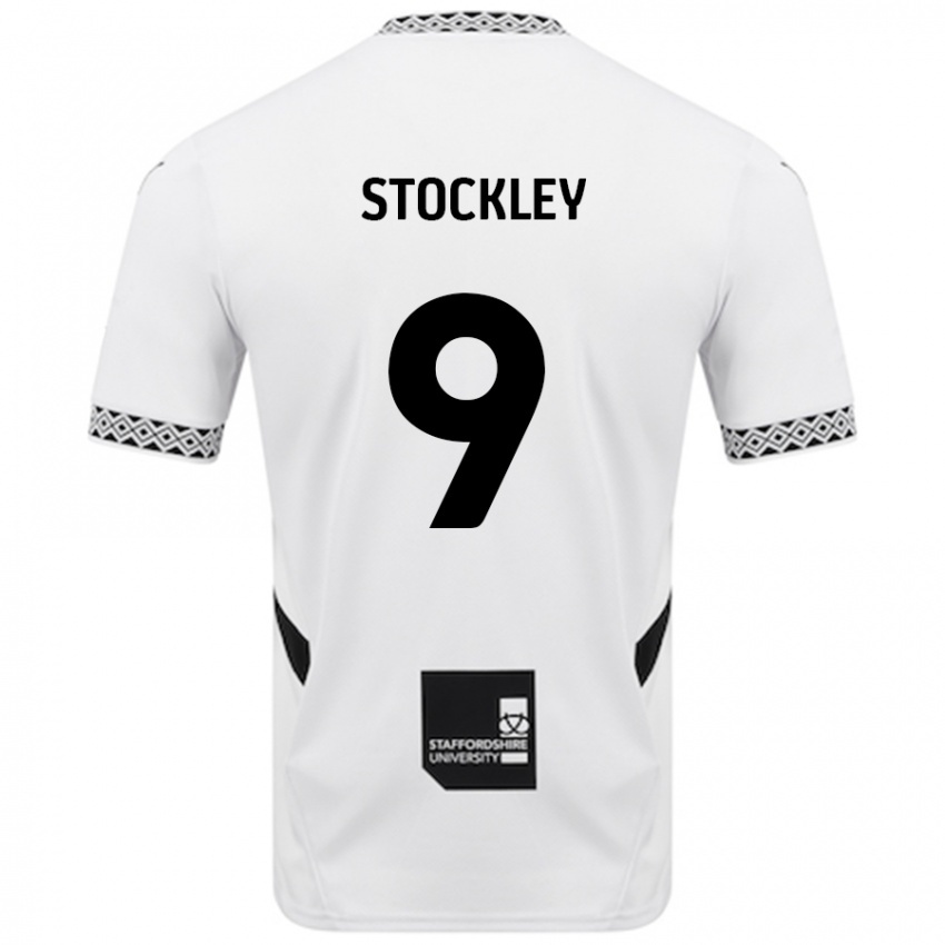 Kinder Jayden Stockley #9 Weiß Heimtrikot Trikot 2024/25 T-Shirt Schweiz