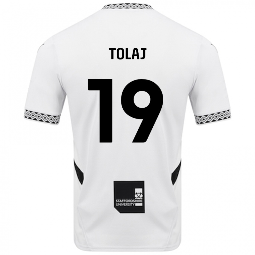 Kinder Lorent Tolaj #19 Weiß Heimtrikot Trikot 2024/25 T-Shirt Schweiz