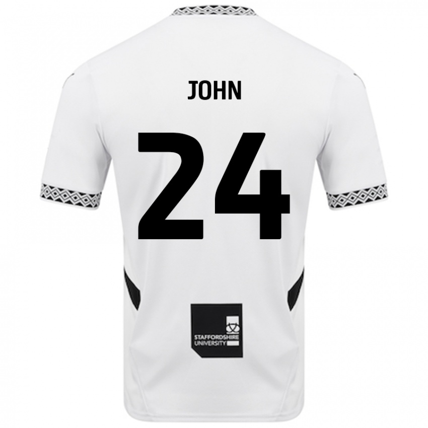 Kinder Kyle John #24 Weiß Heimtrikot Trikot 2024/25 T-Shirt Schweiz