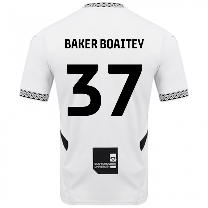 Kinder Benicio Baker-Boaitey #37 Weiß Heimtrikot Trikot 2024/25 T-Shirt Schweiz