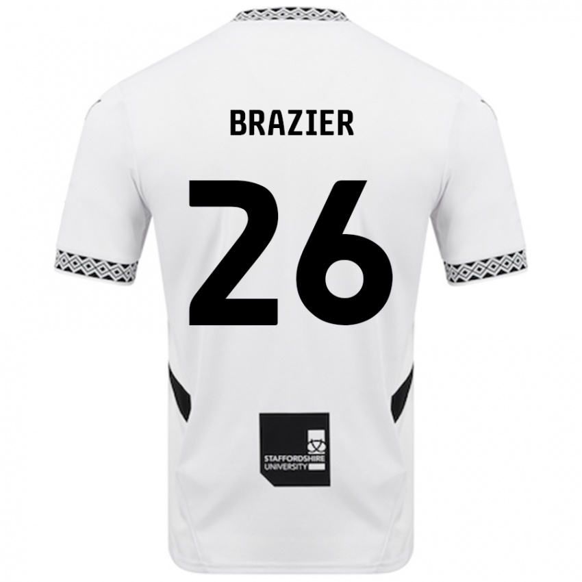 Kinder Liam Brazier #26 Weiß Heimtrikot Trikot 2024/25 T-Shirt Schweiz