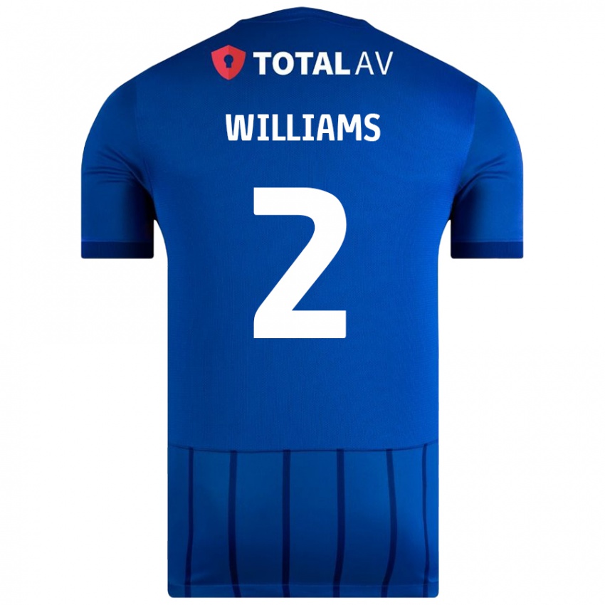 Kinder Jordan Williams #2 Blau Heimtrikot Trikot 2024/25 T-Shirt Schweiz