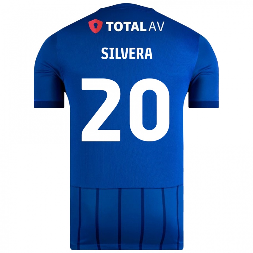 Kinder Sam Silvera #20 Blau Heimtrikot Trikot 2024/25 T-Shirt Schweiz