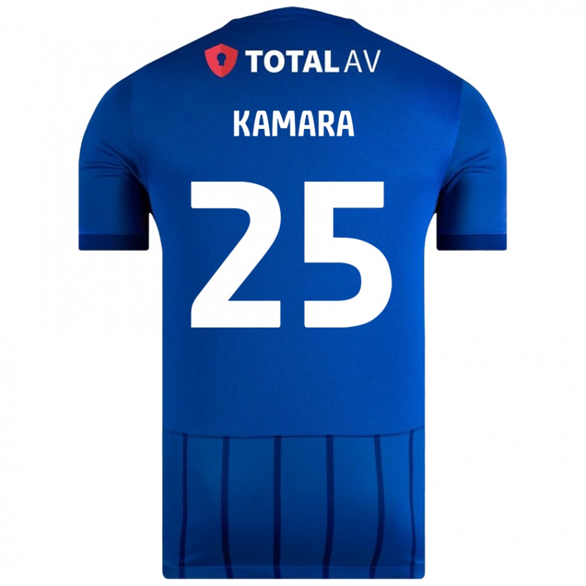 Kinder Abdoulaye Kamara #25 Blau Heimtrikot Trikot 2024/25 T-Shirt Schweiz