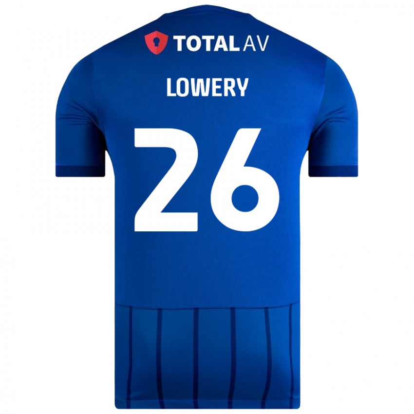 Kinder Tom Lowery #26 Blau Heimtrikot Trikot 2024/25 T-Shirt Schweiz