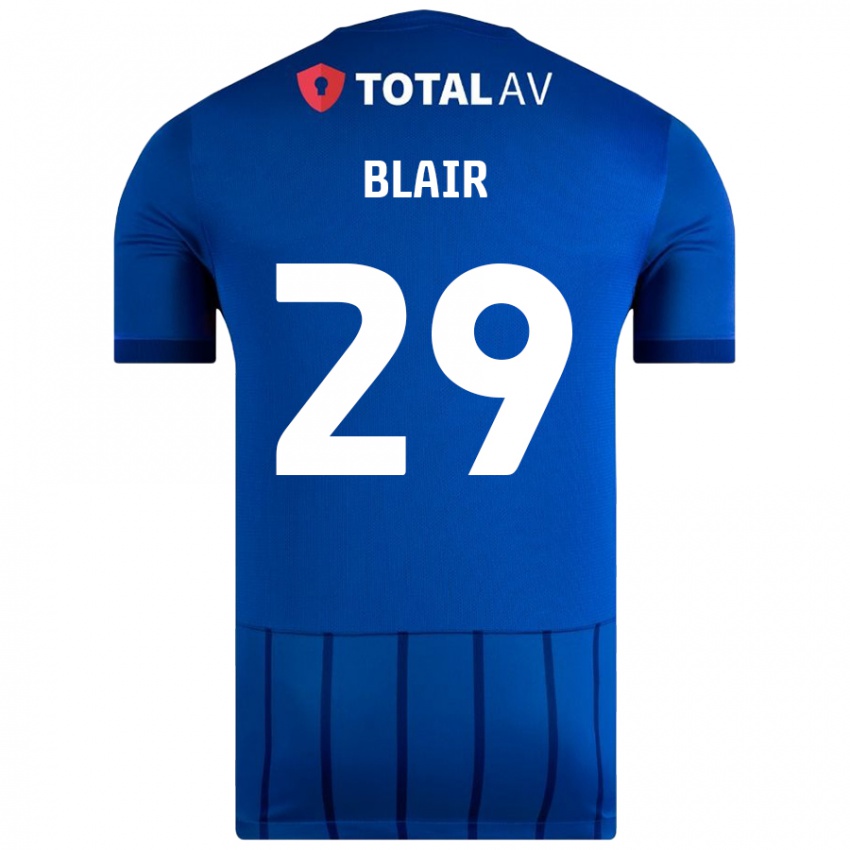 Kinder Harvey Blair #29 Blau Heimtrikot Trikot 2024/25 T-Shirt Schweiz