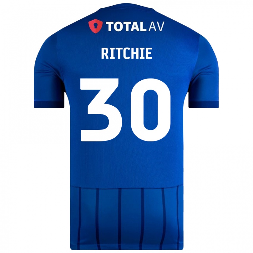 Kinder Matt Ritchie #30 Blau Heimtrikot Trikot 2024/25 T-Shirt Schweiz