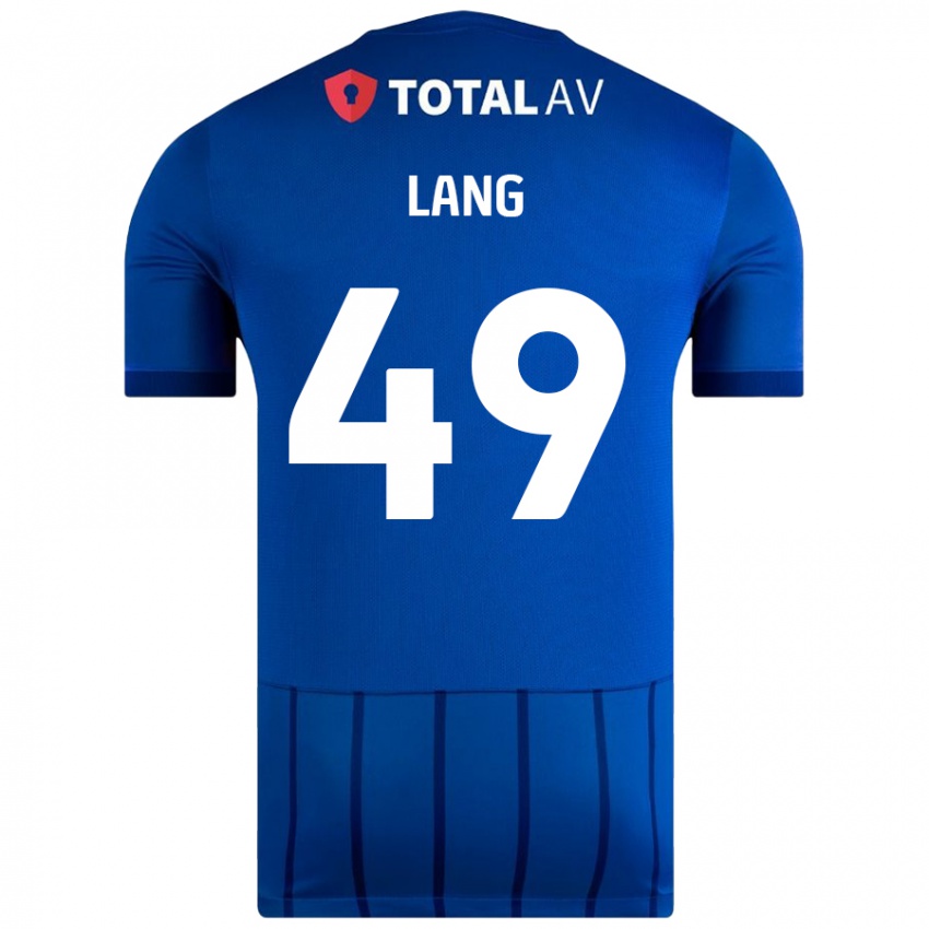 Kinder Callum Lang #49 Blau Heimtrikot Trikot 2024/25 T-Shirt Schweiz