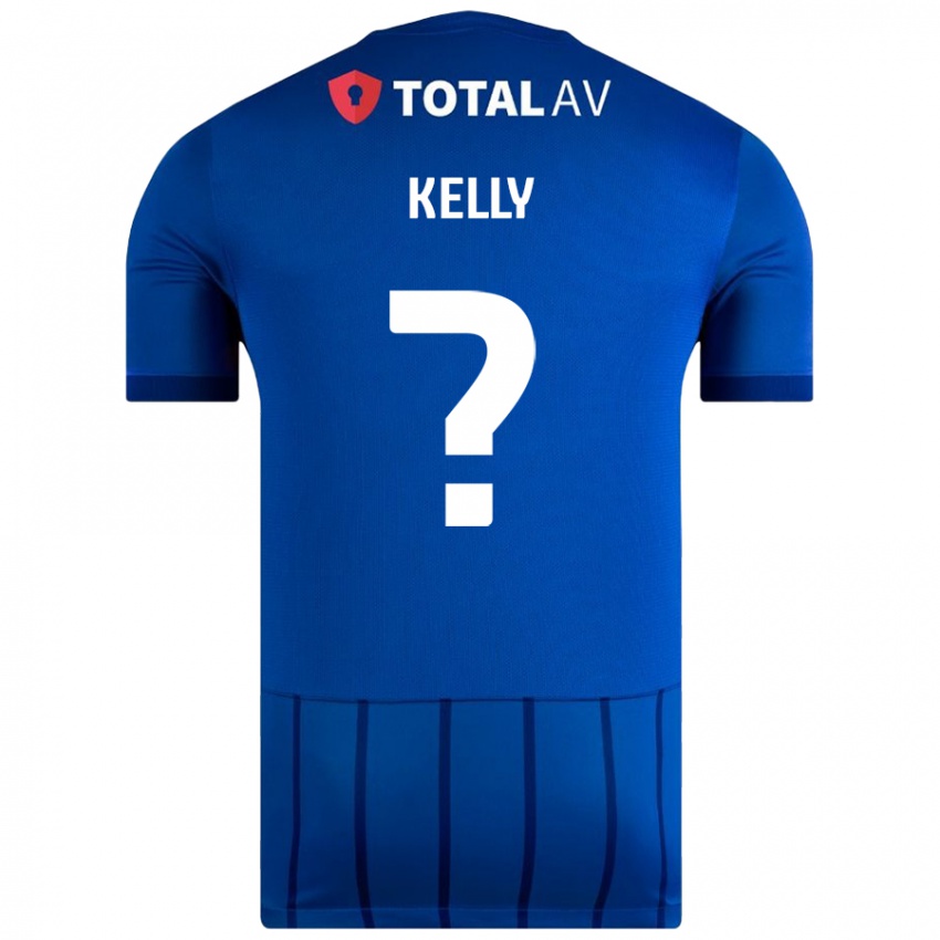 Kinder Liam Kelly #0 Blau Heimtrikot Trikot 2024/25 T-Shirt Schweiz