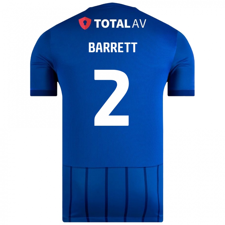 Kinder Nicole Barrett #2 Blau Heimtrikot Trikot 2024/25 T-Shirt Schweiz