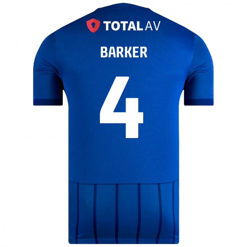 Kinder Sophie Barker #4 Blau Heimtrikot Trikot 2024/25 T-Shirt Schweiz