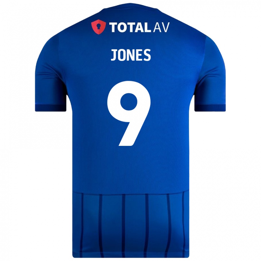 Kinder Emma Jones #9 Blau Heimtrikot Trikot 2024/25 T-Shirt Schweiz