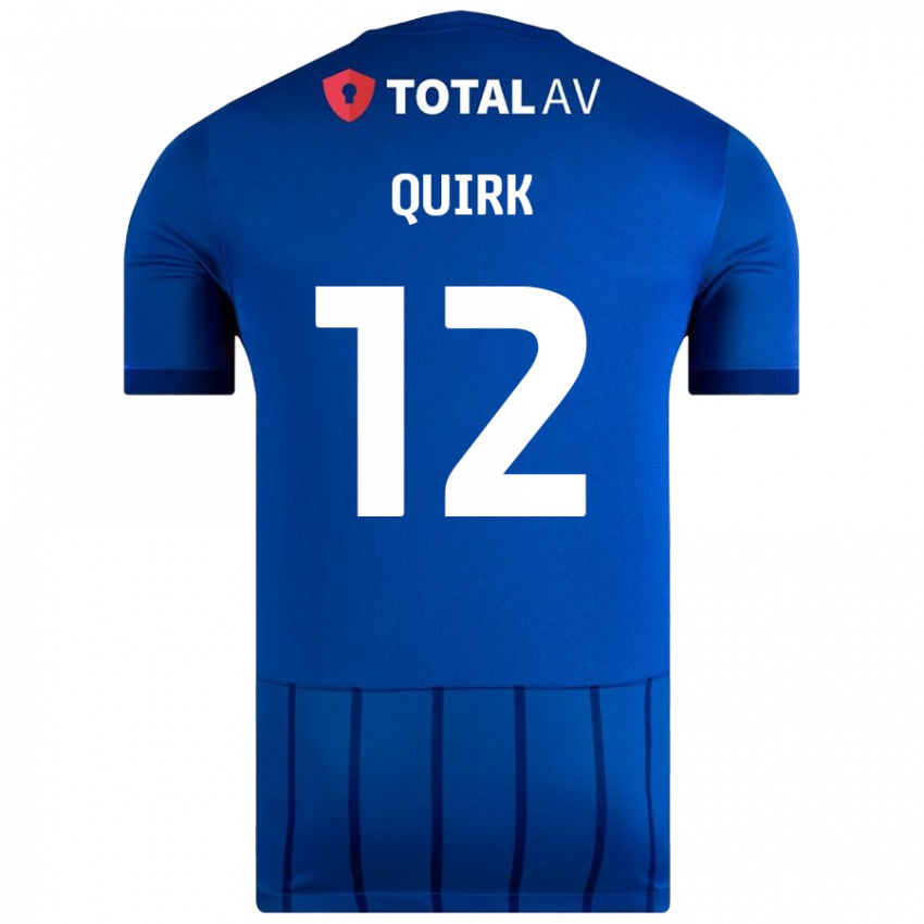 Kinder Sophie Quirk #12 Blau Heimtrikot Trikot 2024/25 T-Shirt Schweiz