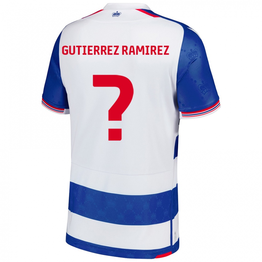 Kinder William Gutierrez Ramirez #0 Blau Weiß Heimtrikot Trikot 2024/25 T-Shirt Schweiz