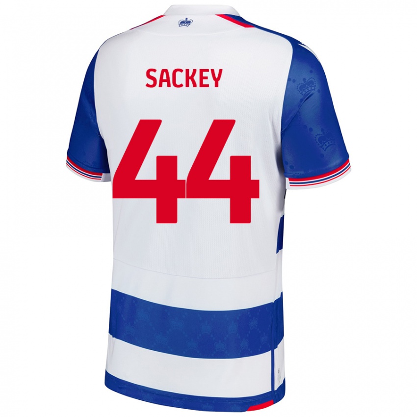 Kinder Tyler Sackey #44 Blau Weiß Heimtrikot Trikot 2024/25 T-Shirt Schweiz