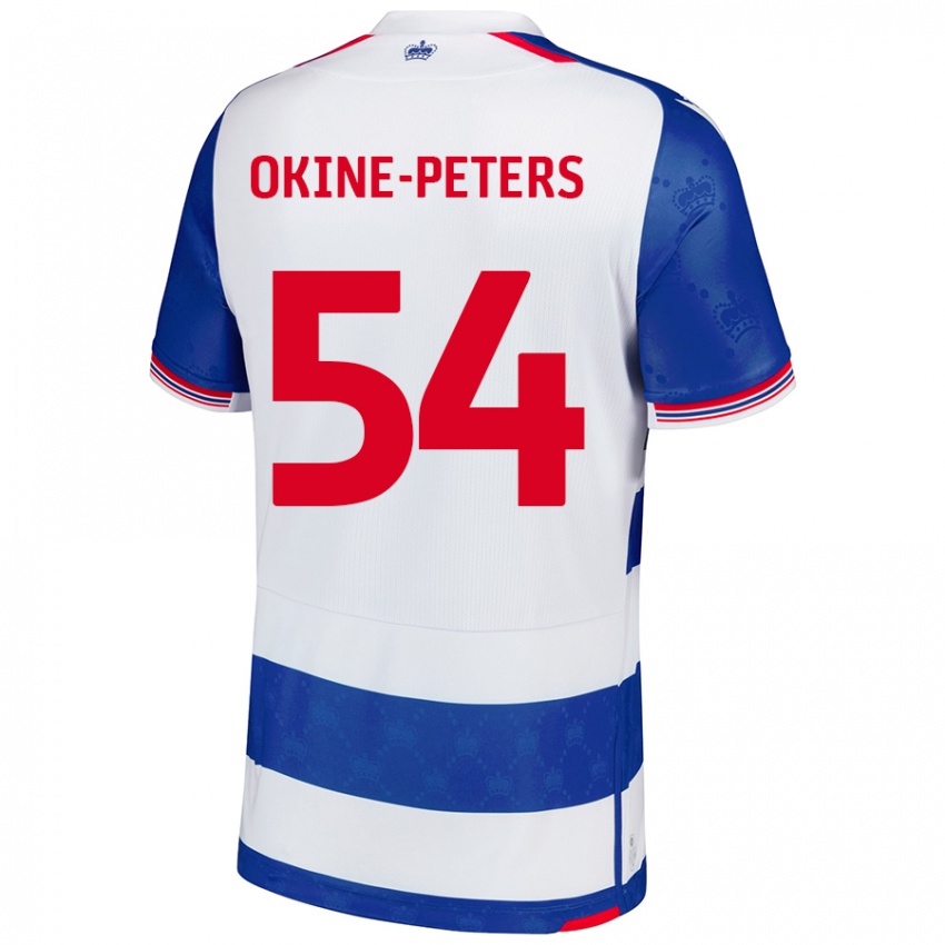 Kinder Jeremiah Okine-Peters #54 Blau Weiß Heimtrikot Trikot 2024/25 T-Shirt Schweiz