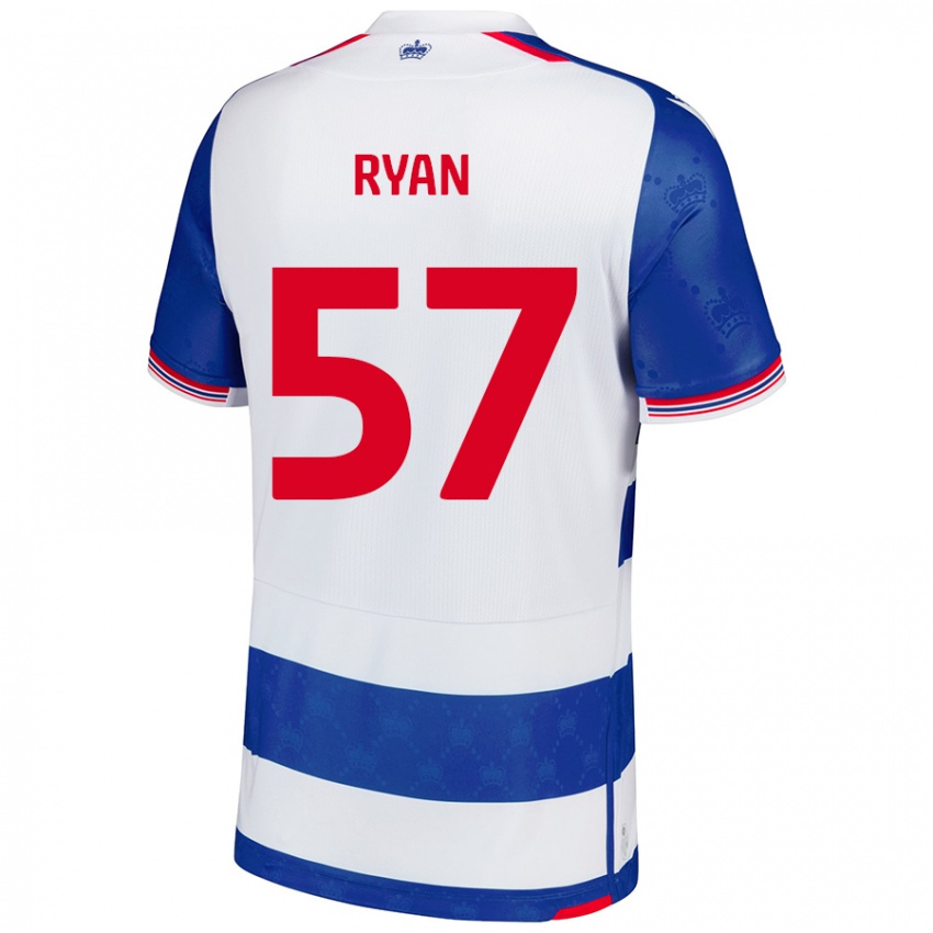 Kinder John Ryan #57 Blau Weiß Heimtrikot Trikot 2024/25 T-Shirt Schweiz