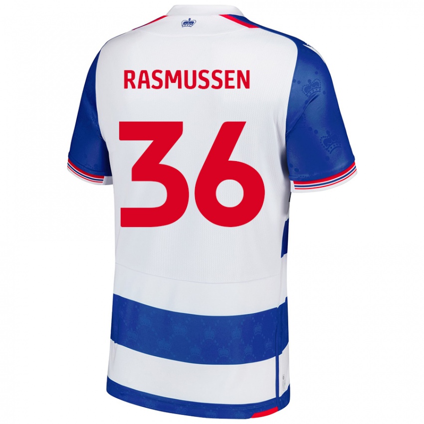 Kinder Tash Rasmussen #36 Blau Weiß Heimtrikot Trikot 2024/25 T-Shirt Schweiz