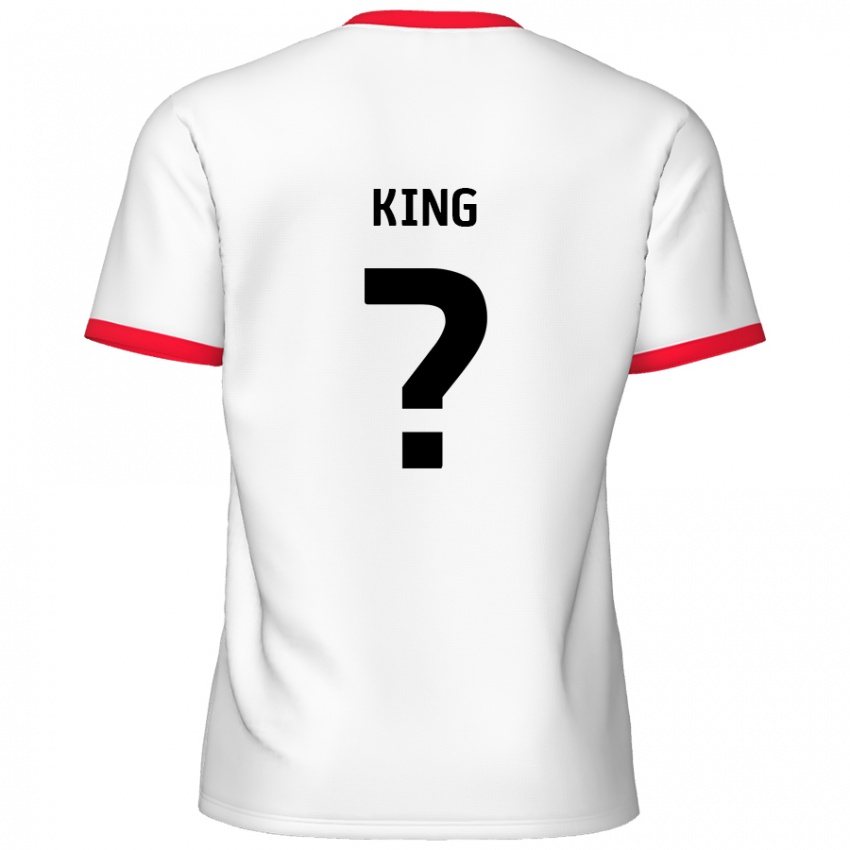 Kinder Eli King #0 Weiß Rot Heimtrikot Trikot 2024/25 T-Shirt Schweiz