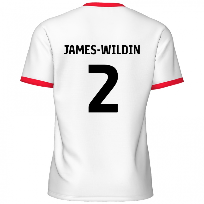 Kinder Luther James-Wildin #2 Weiß Rot Heimtrikot Trikot 2024/25 T-Shirt Schweiz