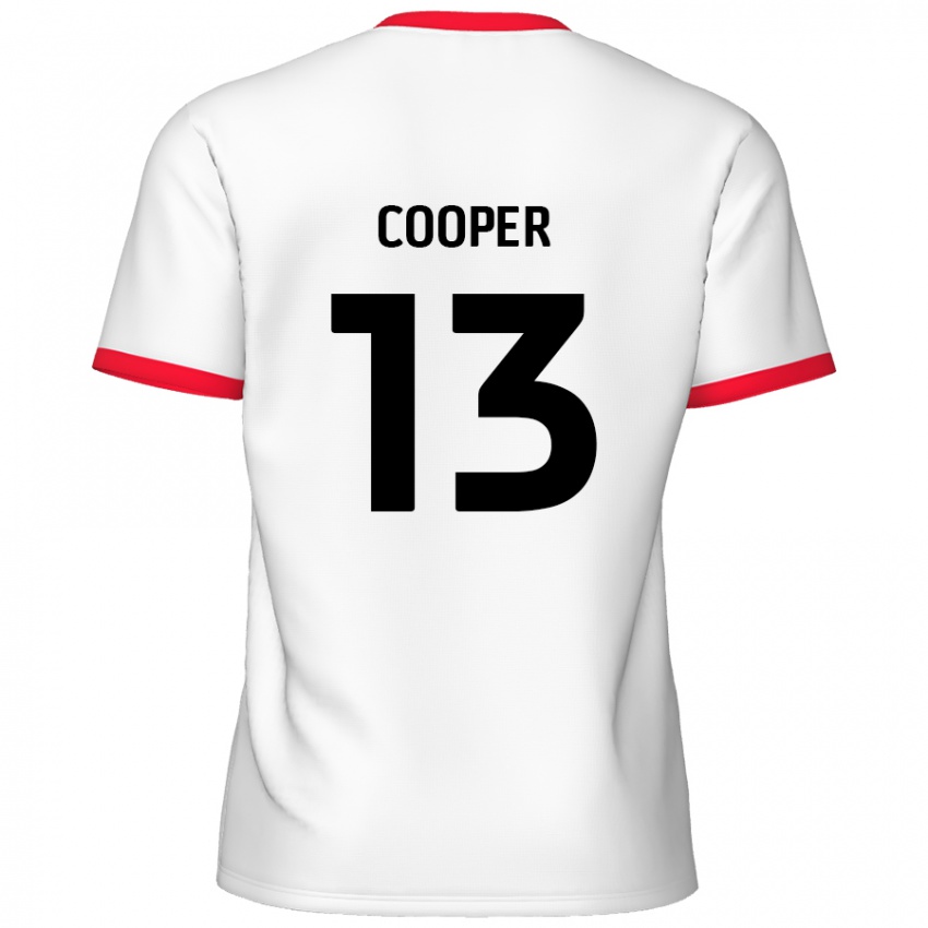 Kinder Murphy Cooper #13 Weiß Rot Heimtrikot Trikot 2024/25 T-Shirt Schweiz