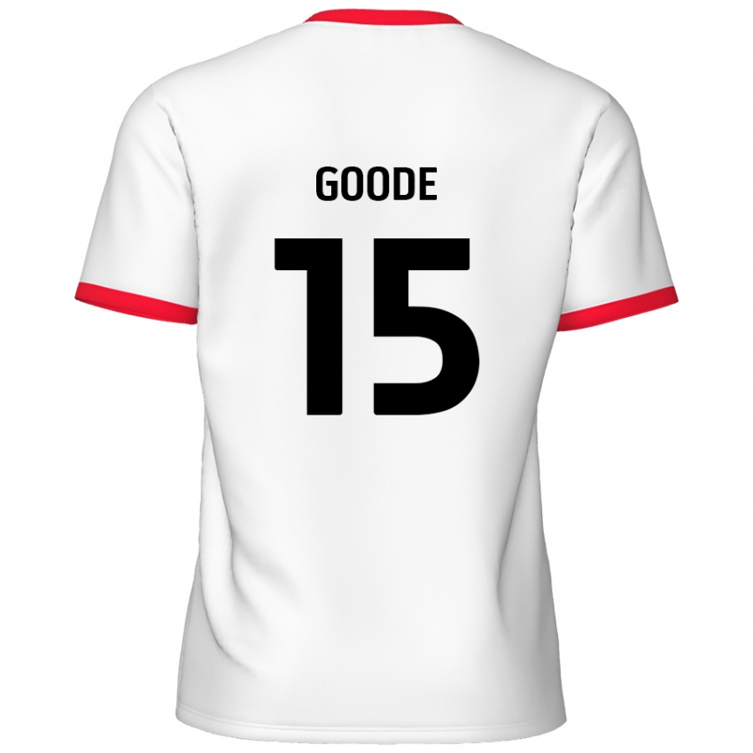 Kinder Charlie Goode #15 Weiß Rot Heimtrikot Trikot 2024/25 T-Shirt Schweiz