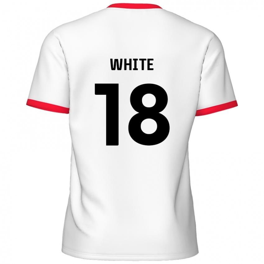 Kinder Harvey White #18 Weiß Rot Heimtrikot Trikot 2024/25 T-Shirt Schweiz