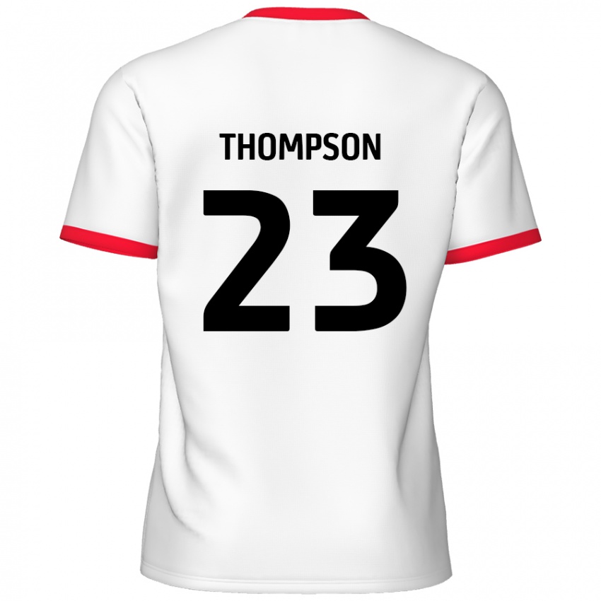 Kinder Louis Thompson #23 Weiß Rot Heimtrikot Trikot 2024/25 T-Shirt Schweiz