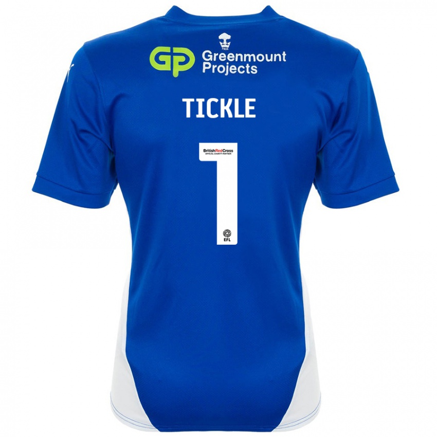 Kinder Sam Tickle #1 Blau Weiß Heimtrikot Trikot 2024/25 T-Shirt Schweiz