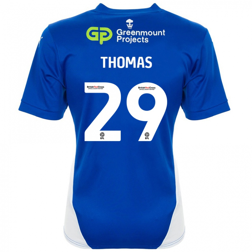 Kinder Silko Thomas #29 Blau Weiß Heimtrikot Trikot 2024/25 T-Shirt Schweiz