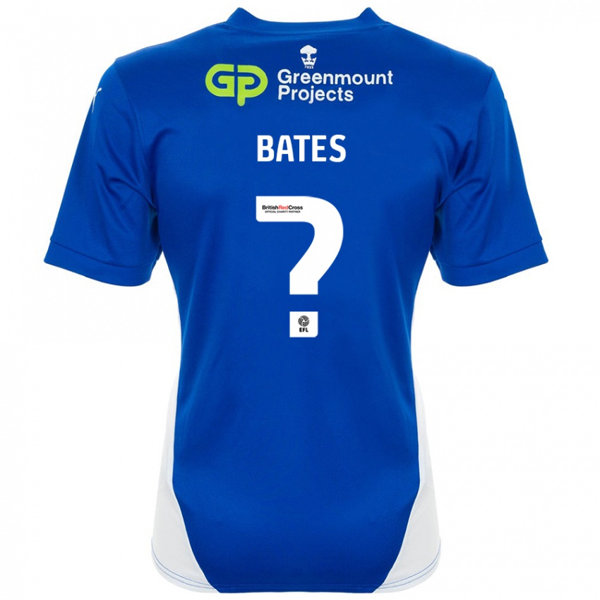 Kinder Jack Bates #0 Blau Weiß Heimtrikot Trikot 2024/25 T-Shirt Schweiz