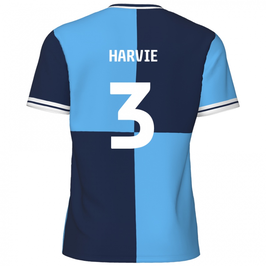 Kinder Daniel Harvie #3 Himmelblau Dunkelblau Heimtrikot Trikot 2024/25 T-Shirt Schweiz