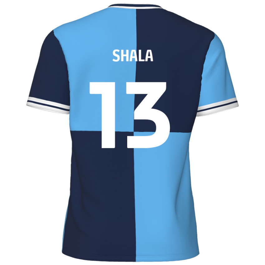 Kinder Laurence Shala #13 Himmelblau Dunkelblau Heimtrikot Trikot 2024/25 T-Shirt Schweiz