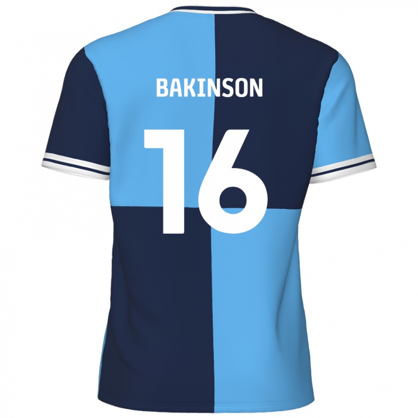 Kinder Tyreeq Bakinson #16 Himmelblau Dunkelblau Heimtrikot Trikot 2024/25 T-Shirt Schweiz