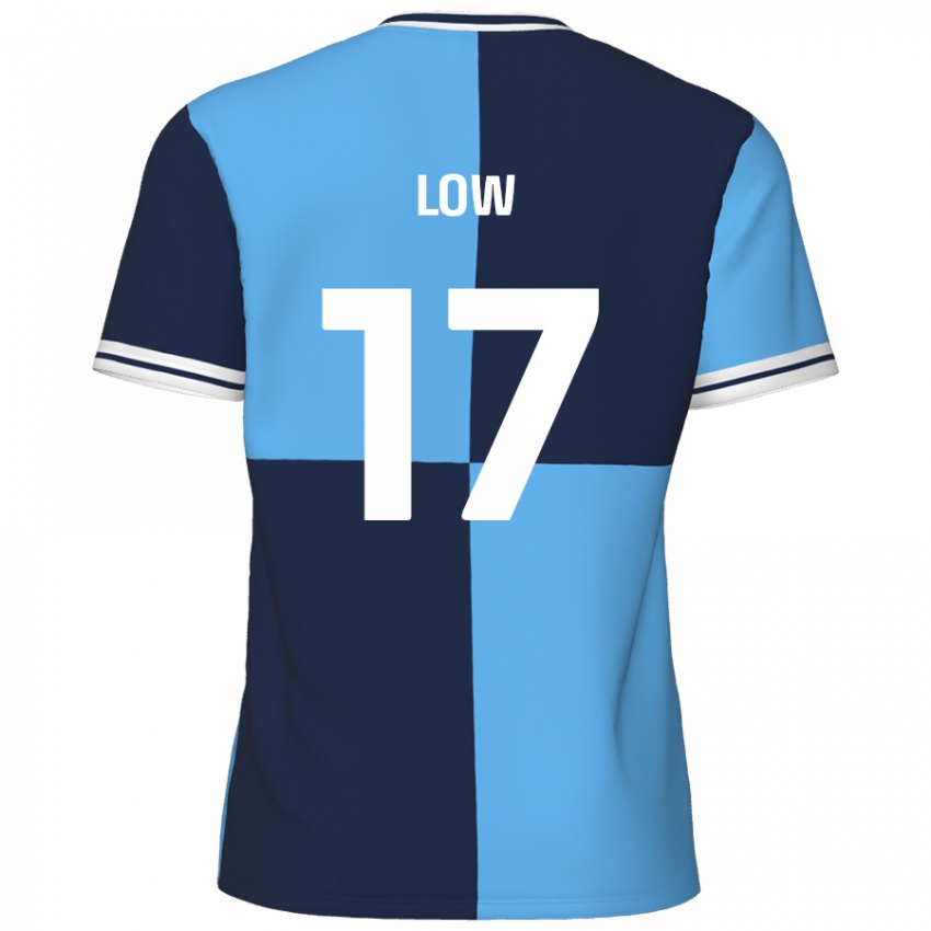 Kinder Joe Low #17 Himmelblau Dunkelblau Heimtrikot Trikot 2024/25 T-Shirt Schweiz