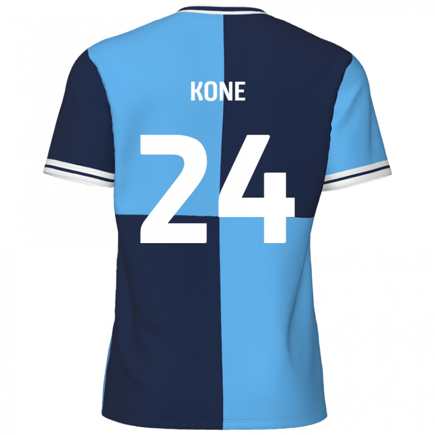 Kinder Richard Kone #24 Himmelblau Dunkelblau Heimtrikot Trikot 2024/25 T-Shirt Schweiz