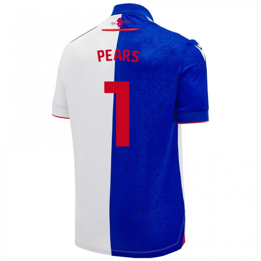 Enfant Maillot Aynsley Pears #1 Bleu Ciel Blanc Tenues Domicile 2024/25 T-Shirt Suisse