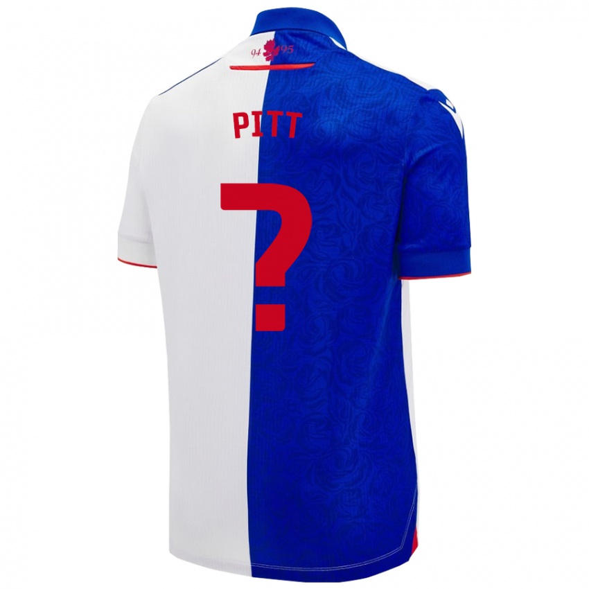 Enfant Maillot Theo Pitt #0 Bleu Ciel Blanc Tenues Domicile 2024/25 T-Shirt Suisse